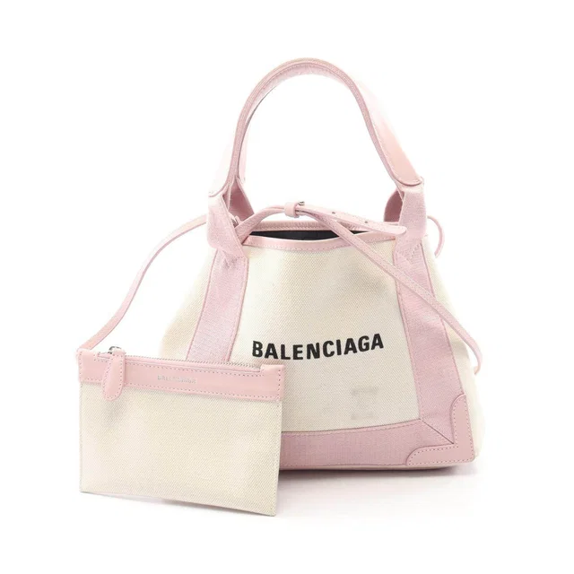 Balenciaga Navy Cabas XS 2way handbag in Navy Canvas from LuxUness