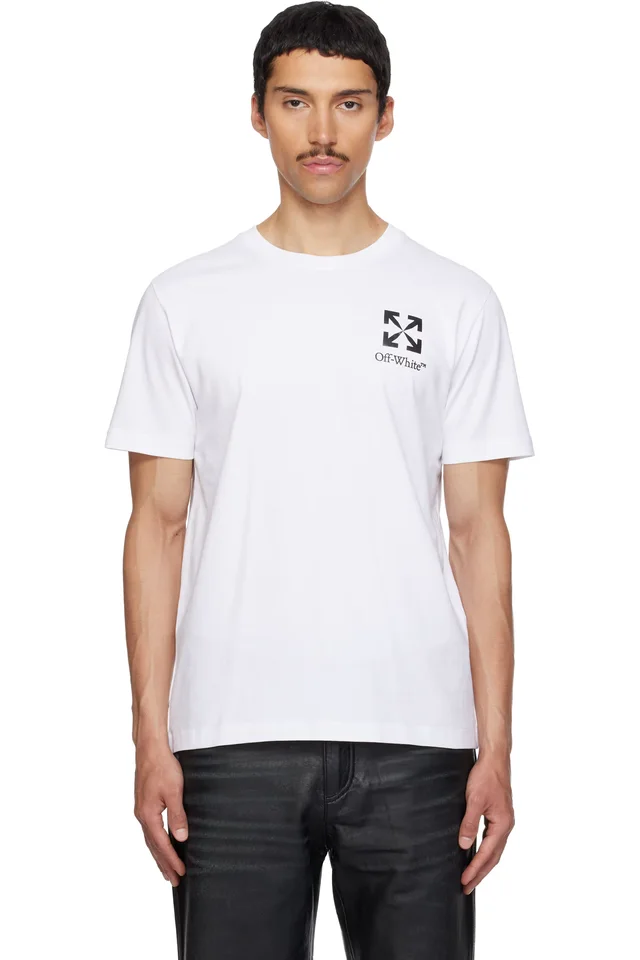 White Small Arrow Slim T-shirt