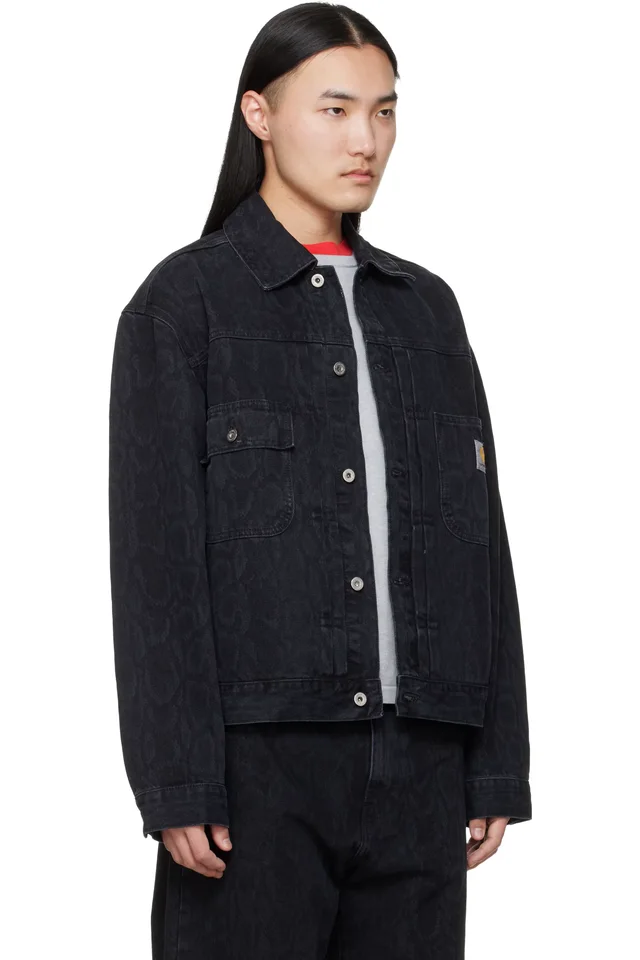 Carhartt Work In Progress Black Belmar Denim Jacket, photo 2 of 4 from SSENSE