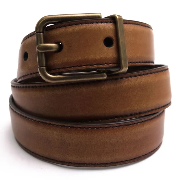 Dolce & Gabbana Belt Business Leather Gray Cintura Asta Dritta Vitello in Grey Leather from The Reluxe