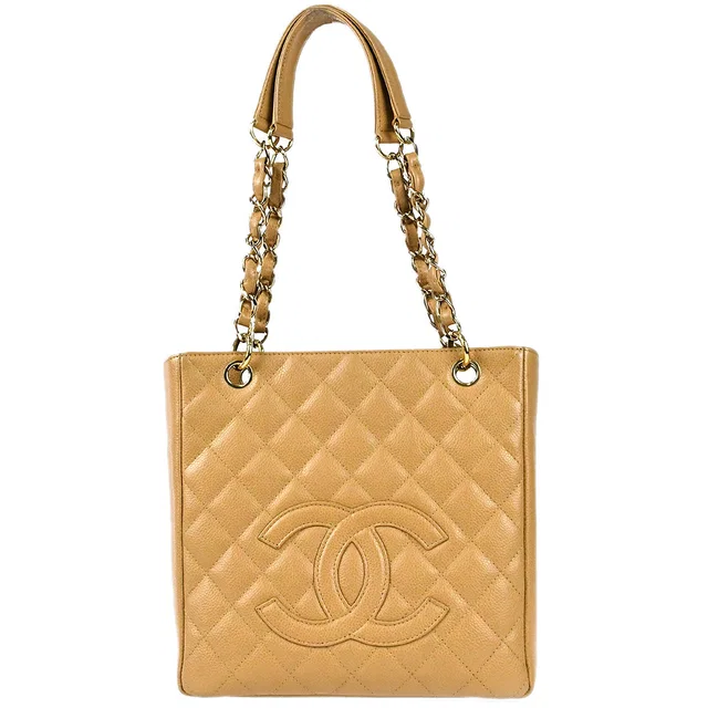 Chanel 2004-2005 Petite Shopping Tote PST Caviar in Caviar leather from AMORE Vintage Tokyo