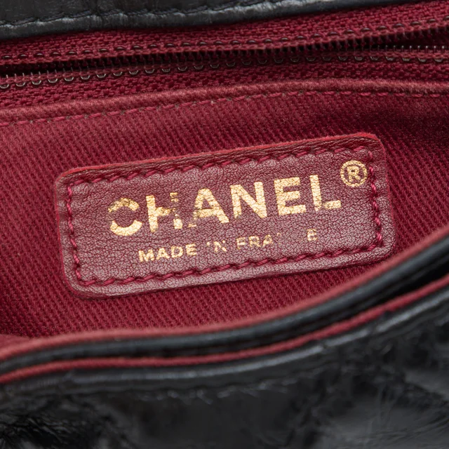Black Chanel Small Quilted Glazed Calfskin Bubble CC Flap Crossbody Bag in Black Calfskin from Designer Revival, photo 2 of 2