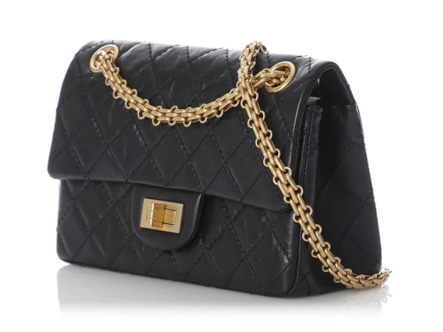 Chanel Mini Black Quilted Aged Calfskin Reissue in Black Calfskin from Ann's Fabulous Finds, photo 3 of 9