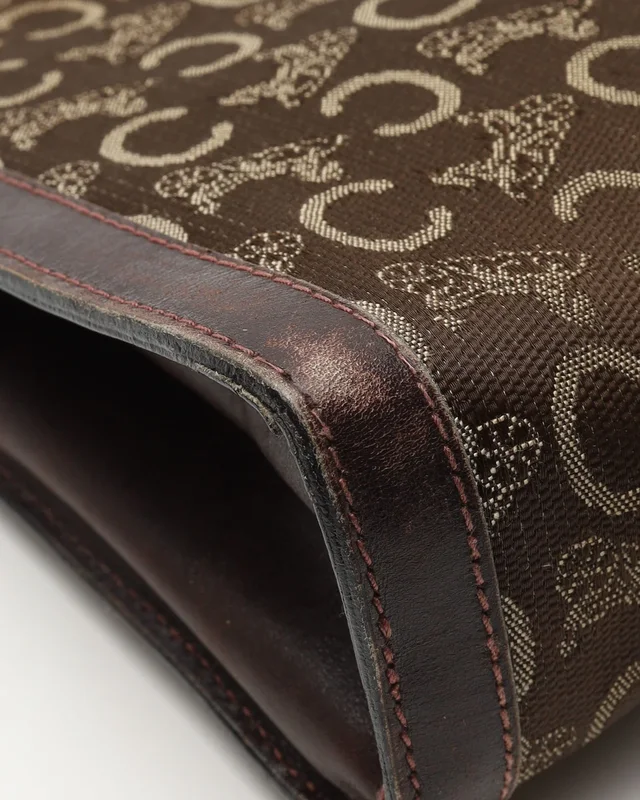 Celine C Horse Carriage Clutch Bag in Canvas from A Retro Tale, photo 6 of 9