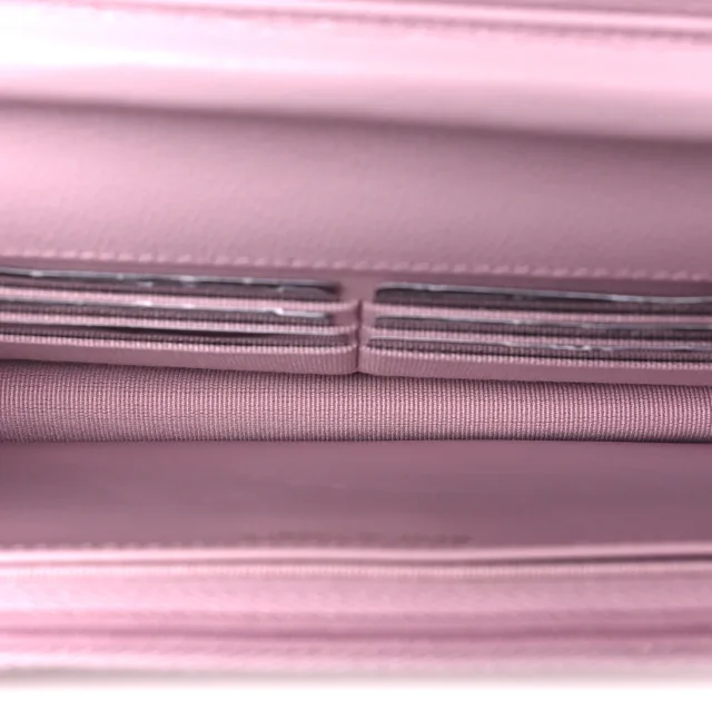 Chanel Caviar Quilted Wallet on Chain WOC Light Pink in Pink Caviar leather from FASHIONPHILE, photo 5 of 12