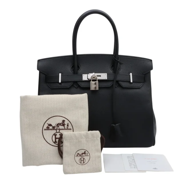 Hermès 2007 Birkin 30 Black in Black Epsom leather from VINTAGE QOO TOKYO, photo 15 of 15