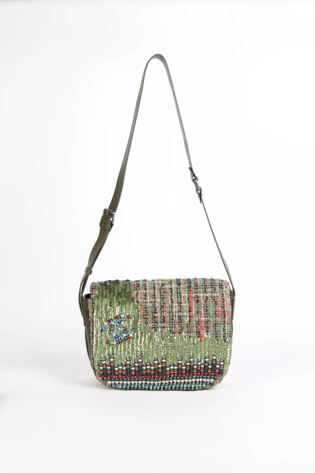 Chanel Paris Cuba Havana's Stroll Messenger Bag in Tweed from Break Archive