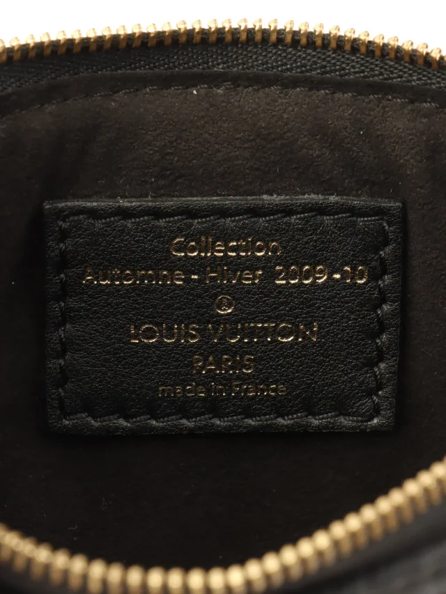 Louis Vuitton 2008 Monogram Eclipse Mini Pochette Accessoires Brown in Brown Leather from VINTAGE QOO TOKYO, photo 6 of 11