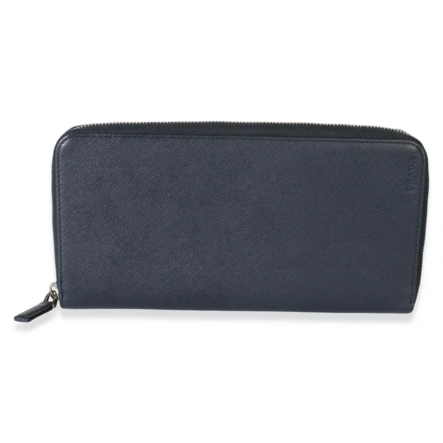 Prada Baltic Saffiano Travel Organizer Wallet in Saffiano leather from myGemma