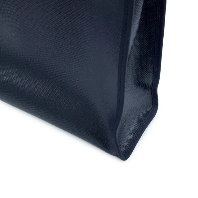Hermès Herbag zip Blue Nuit/Black Toile HBerline Vache Hunter Leather Size PM in Black Leather from GALLERY RARE, photo 6 of 13