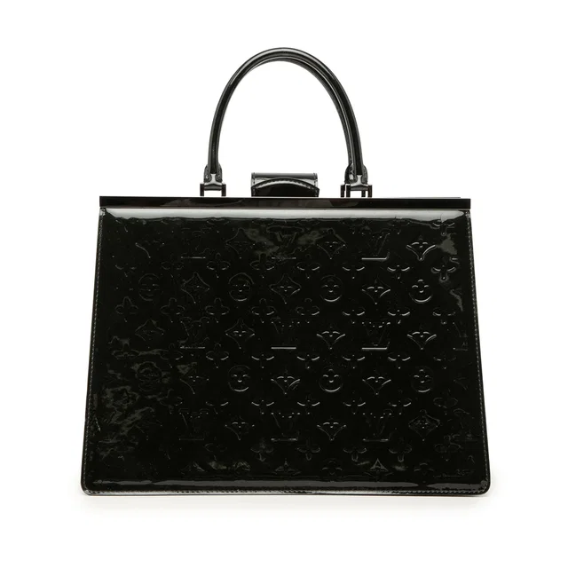Black Louis Vuitton Monogram Vernis Deesse GM Handbag in Black Leather from Designer Revival