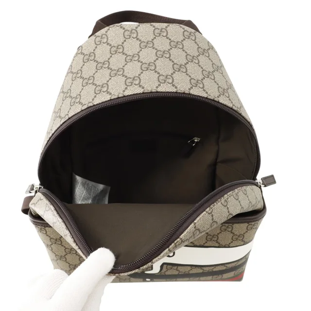 Gucci Backpack Children's Dog GG Supreme Beige/Brown782708 GG Supreme Leather in Beige Leather from GALLERY RARE, photo 4 of 4
