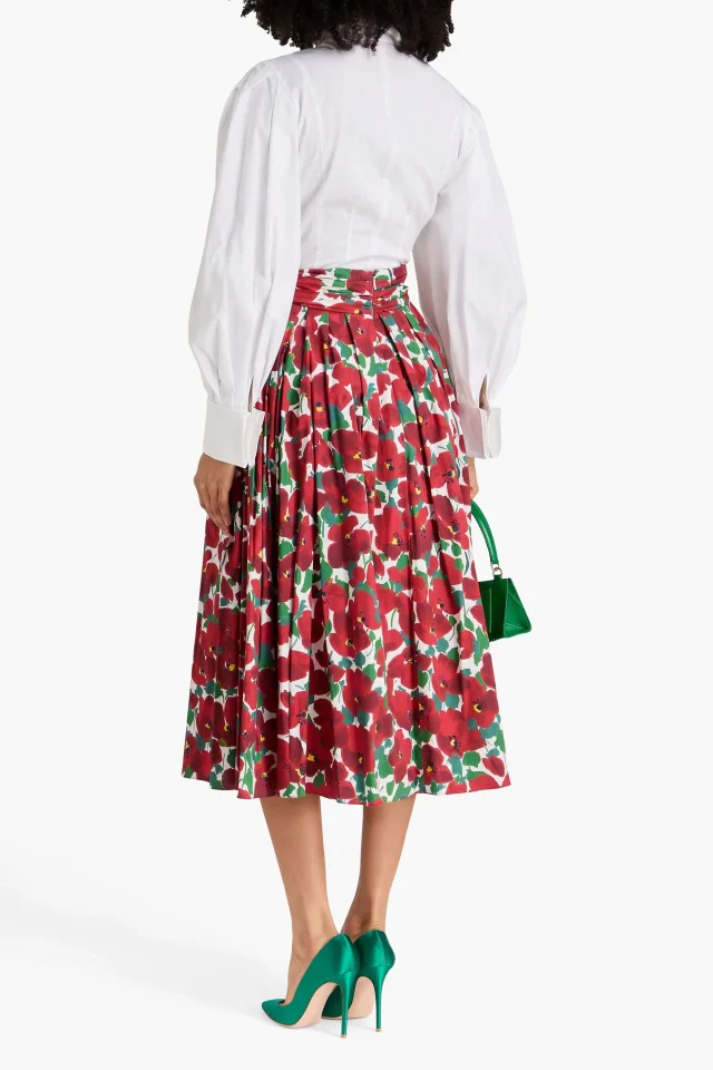 Carolina Herrera Cotton-Blend Poplin Puffed Sleeve Shirt, photo 3 of 4 from THE OUTNET