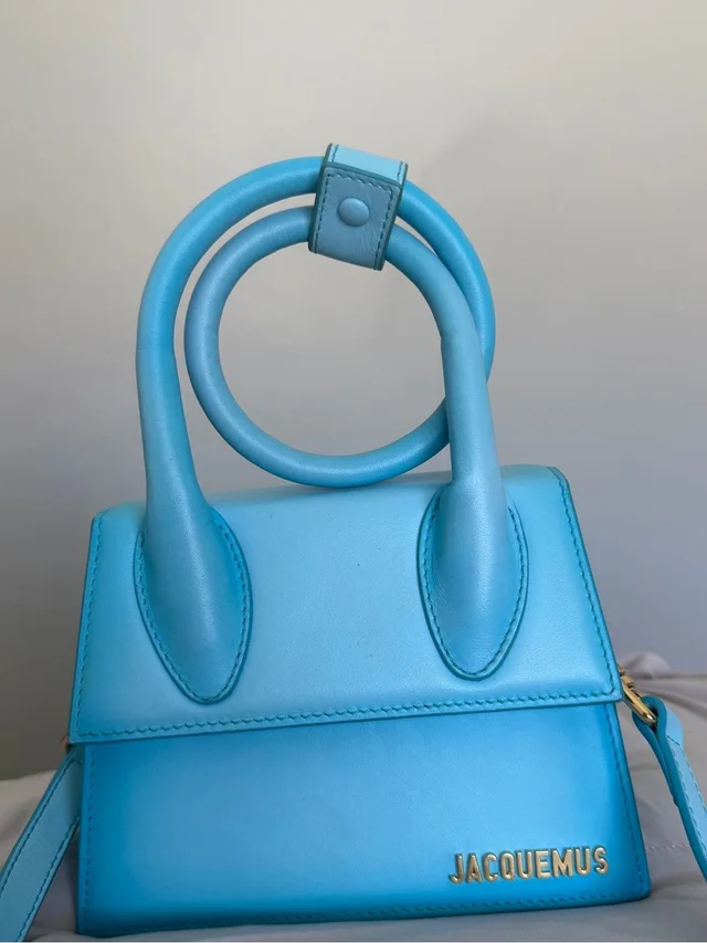 Bright Blue Jacquemus Le Chiquito Noeud Leather Handbag in blue Leather from Poshmark