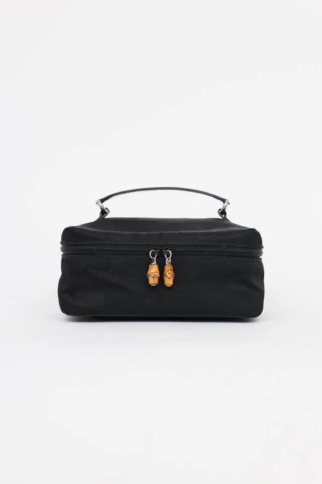 Gucci Bamboo Cosmetic Bag in Leather from VSP Consignment