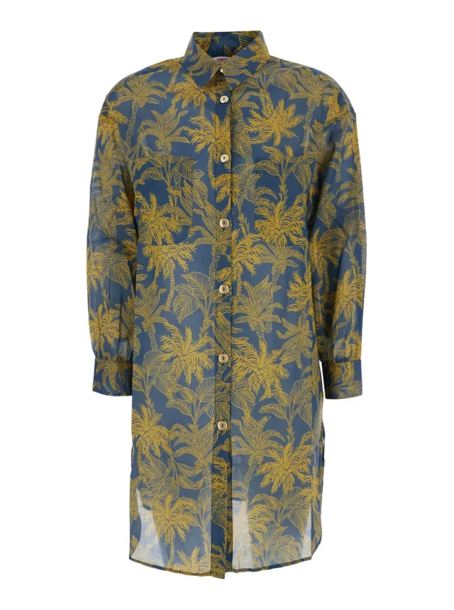 Eres 'Exotisme' Multicolor Shirt with Classic Collar and All-Over Print in Cotton for Women in Multicolor 100% Cotton from Gaudenzi Boutique, photo 1 of 1