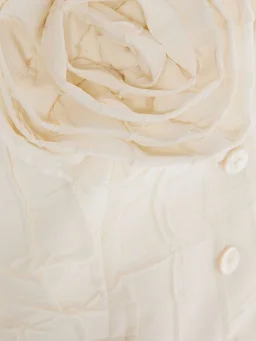 Blumarine Short jacket with floral detail in 100% Polyester, photo 5 of 5 from LUISAVIAROMA