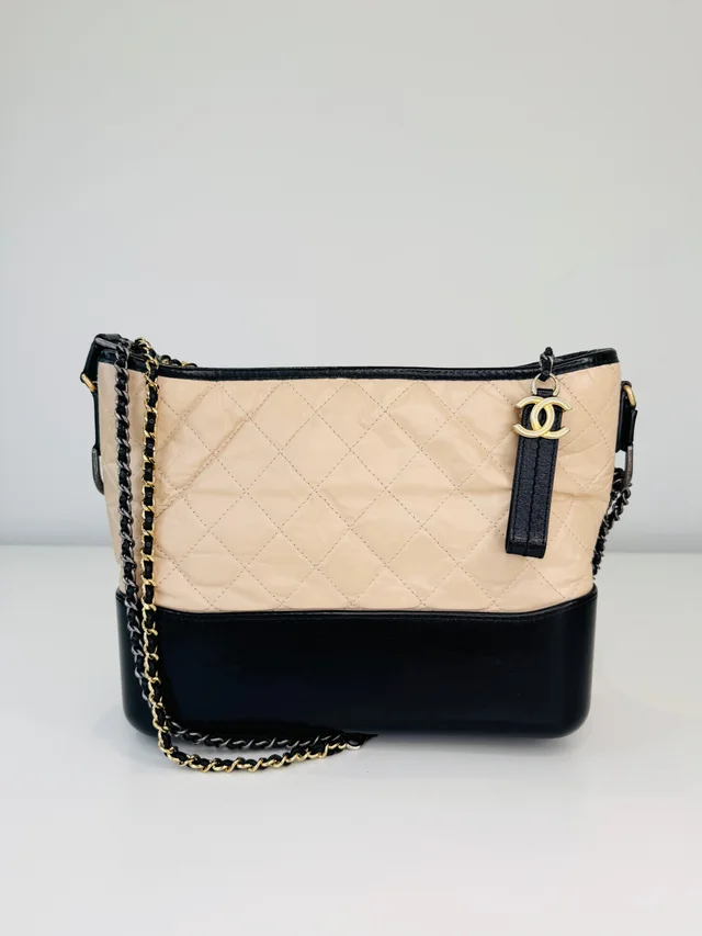 Chanel Crumpled Calfskin Leather Medium Gabrielle Bag in Calfskin from Edit Second Hand