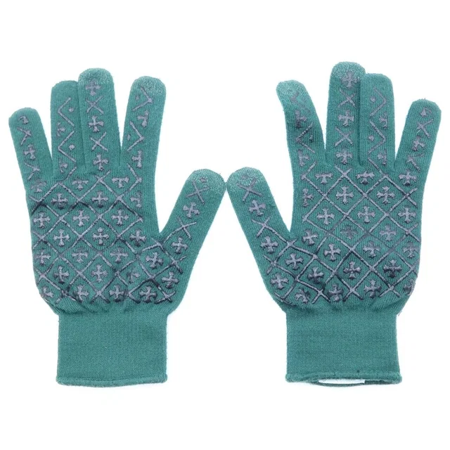 Chrome Hearts Work Gloves Green in Green from The Reluxe