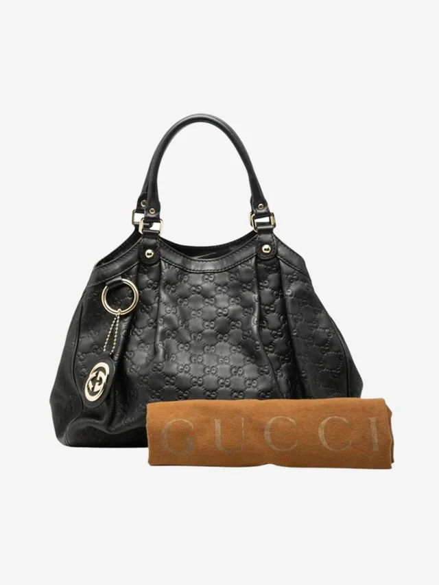 Gucci Black Guccissima leather tote bag in Black Leather from Sign of the Times, photo 2 of 2
