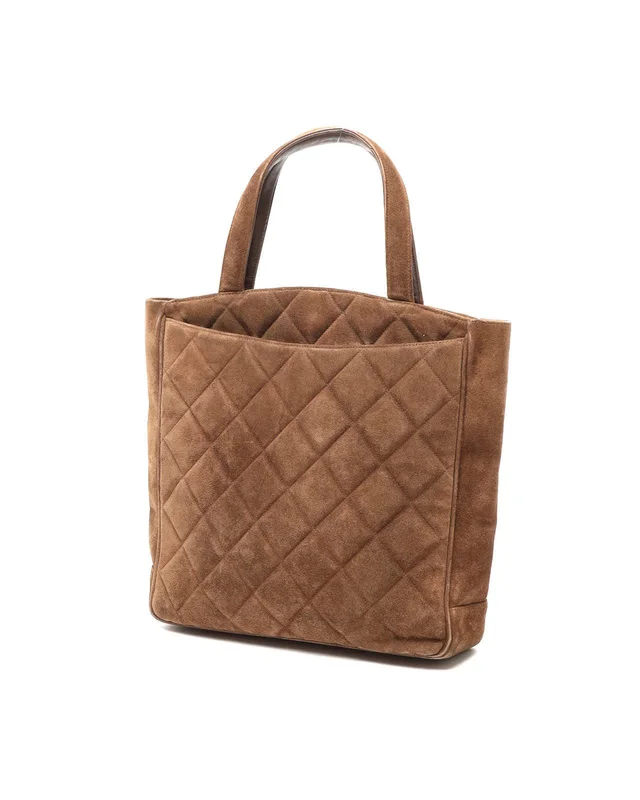 Chanel CC Suede Tote Bag in Suede from A Retro Tale, photo 3 of 12