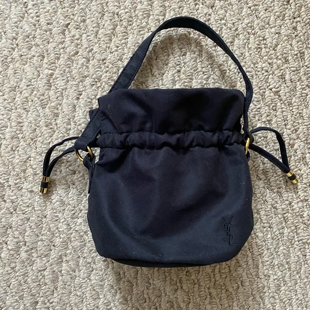 Saint Laurent Black Mini Bucket Bag in black|gold from Poshmark