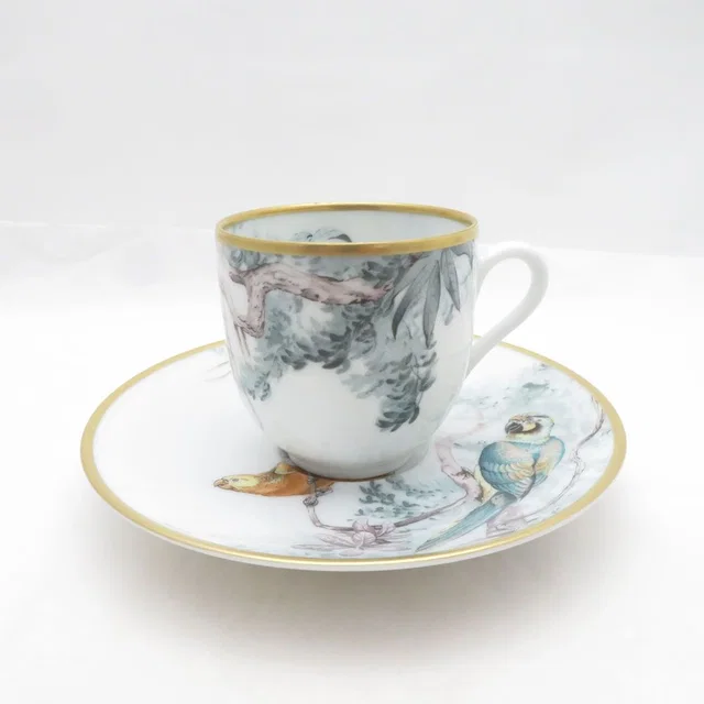Hermès Equateur Sketch Coffee Cup & Saucer from The Reluxe
