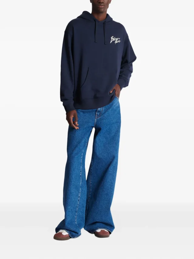 Balmain printed hoodie, photo 2 of 2 from FARFETCH