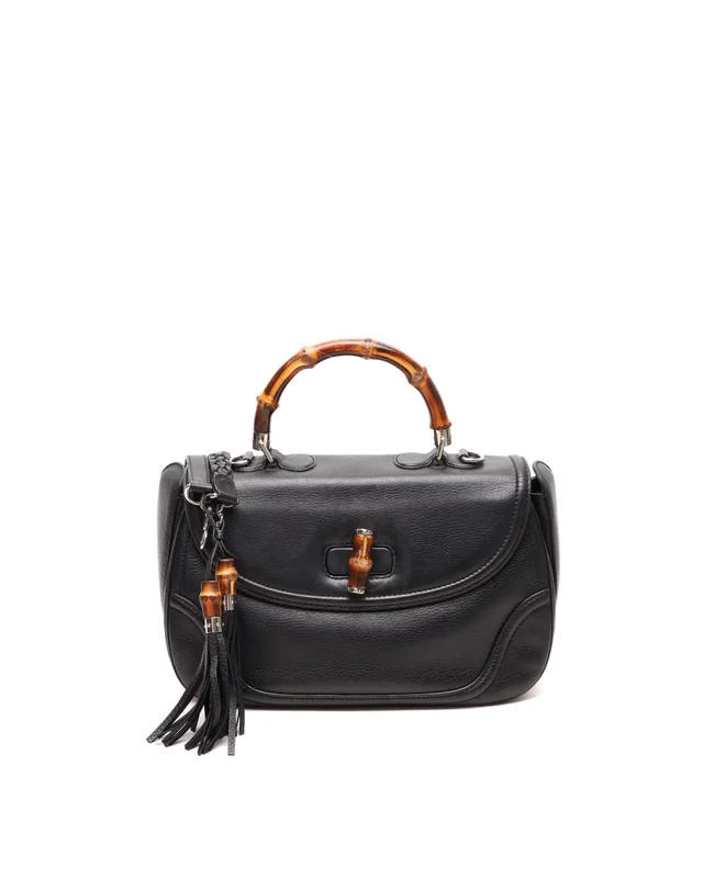 Gucci Bamboo 1947 XL Bag in Caviar leather from A Retro Tale