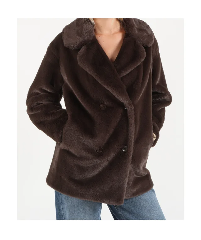 Herno Double-breasted faux fur coat, photo 5 of 7 from SENSER