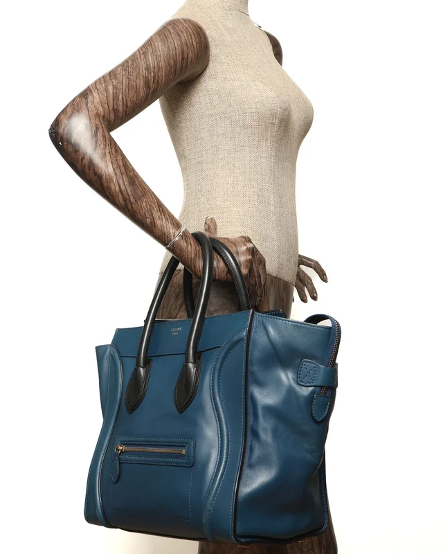 Celine Luggage Mini Bag in Leather from A Retro Tale, photo 9 of 9