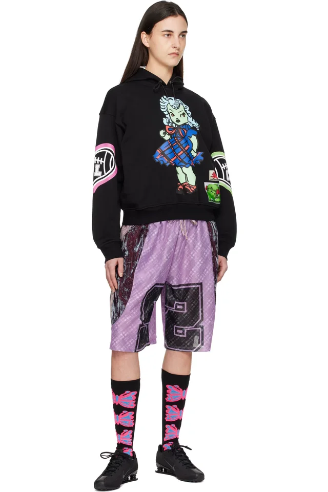 Chopova Lowena Black Cry Baby Hoodie, photo 4 of 4 from SSENSE