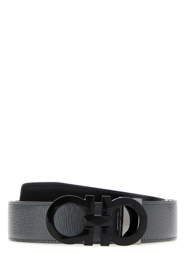 Ferragamo Adjus Belt — Gray in Grey Leather from HEWI
