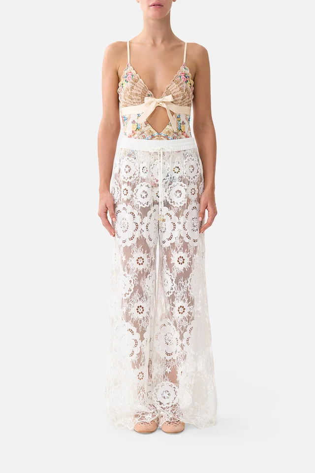 Camilla eBoutique SCALLOPED EDGE TRI BODYSUIT WITH BOW FRONT I LEFT MY HEART IN GRANADA from CAMILLA, photo 1 of 1