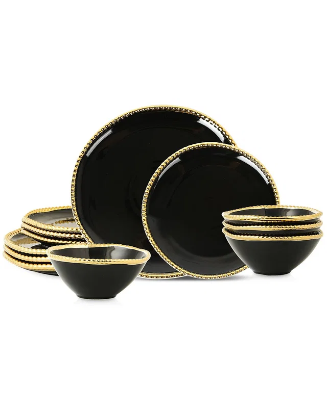 Christian Siriano Akoya 12pc Porcelain Dinnerware Set, image 1 of 1 from Rue La La