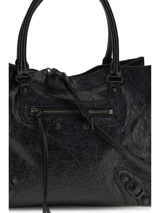 Balenciaga Le City Mini Tote Bag — Black Lambskin in Black Lambskin from HEWI