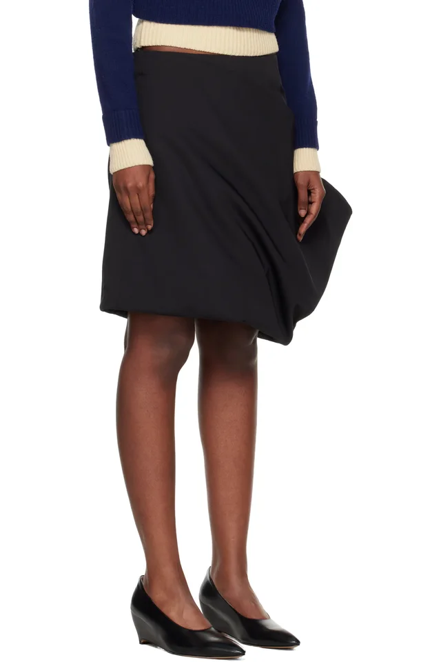 LII Black Cone Miniskirt, photo 2 of 4 from SSENSE