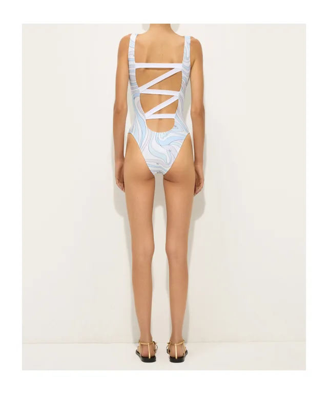 Emilio Pucci Marmo Print Swimsuit, photo 4 of 5 from SENSER