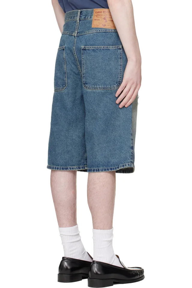 Carne Bollente Blue 'The Love' Denim Shorts, photo 3 of 4 from SSENSE