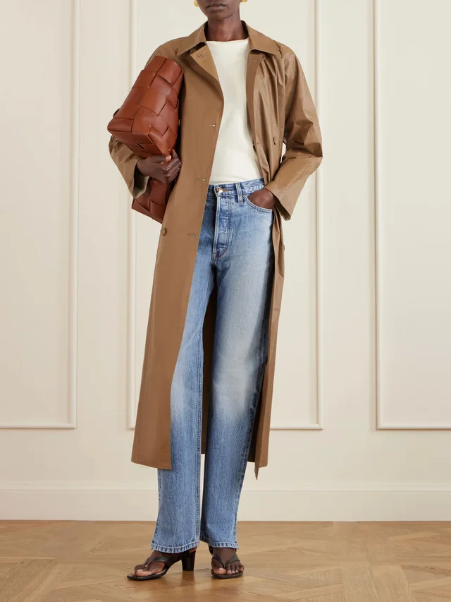 TWP Back & Forth double-breasted coated cotton-canvas trench coat in Beige, photo 2 of 2 from NET-A-PORTER (Canada)