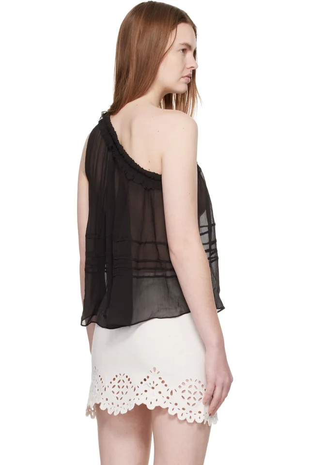 Isabel Marant Etoile Black Loeva Top, photo 3 of 4 from SSENSE