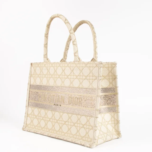 Crystal Dior Or Medium Book Tote Bag from Labellov, photo 3 of 7