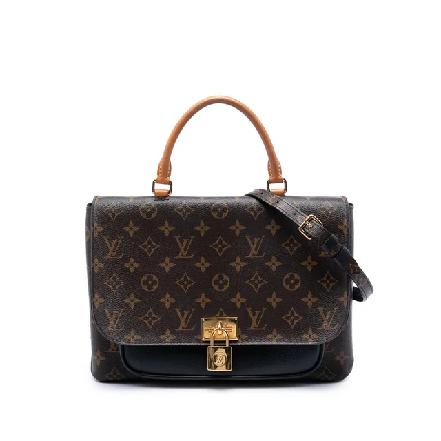 Brown Louis Vuitton Monogram Vaugirard Satchel in Brown Coated canvas from Designer Revival