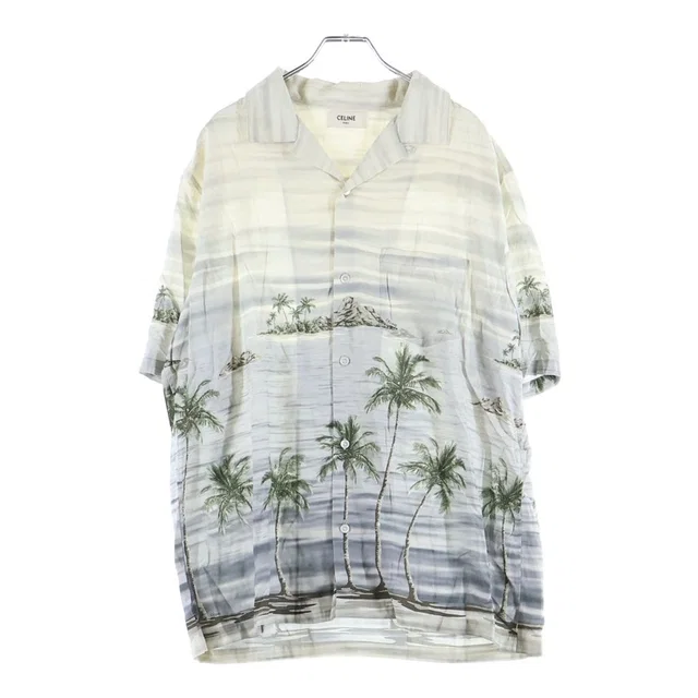Celine Hawaiian Shirt in White from The Reluxe
