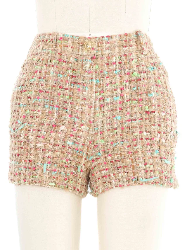 2004 Chanel Tweed Shorts in Tweed from Arcade Vintage