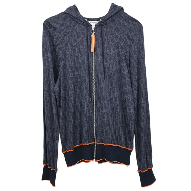 Dior 2006 Zip Up Jacket Trotter Navy #36 in Navy from AMORE Vintage Tokyo
