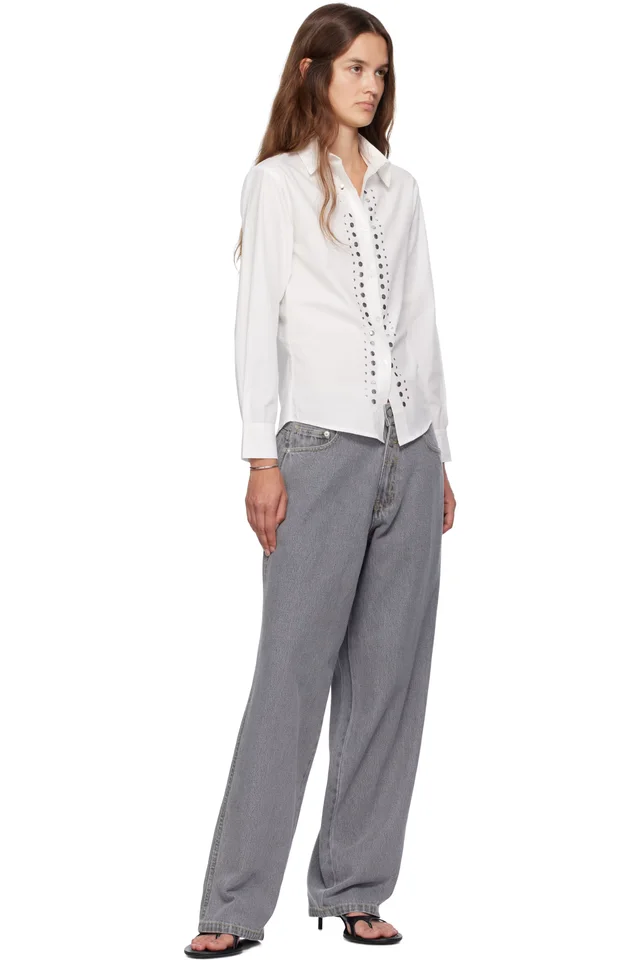 Gimaguas Gray Baggy Jeans, photo 4 of 4 from SSENSE