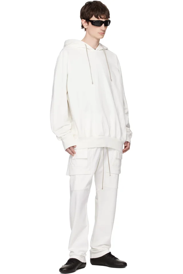 Rick Owens DRKSHDW Off-White Temple Oversized Hoodie, photo 4 of 4 from SSENSE