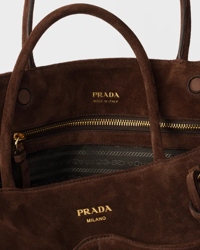 Prada Allusion large suede bag, photo 6 of 6 from SENSER