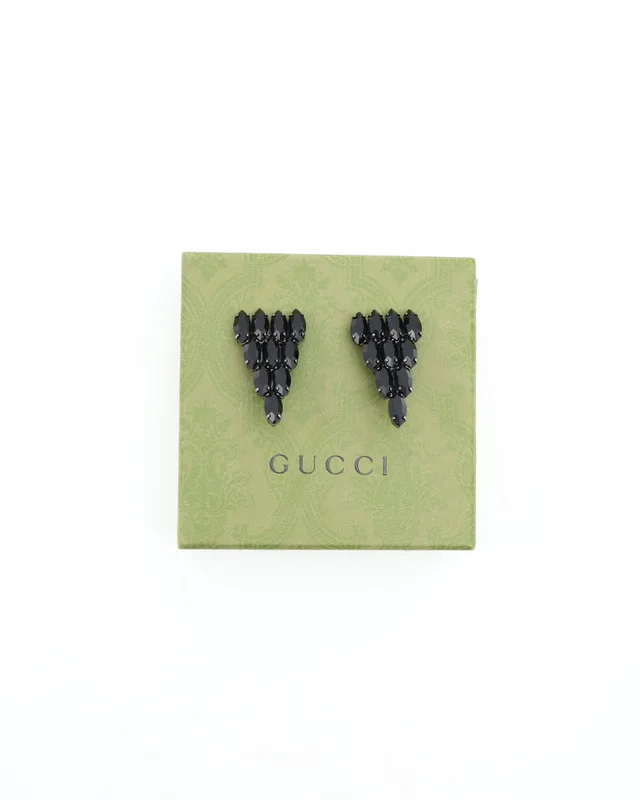 Gucci Rhinestone Clip-on Earrings from A Retro Tale, photo 2 of 2